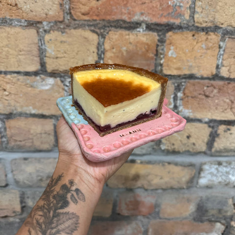 Apple and Blackberry and Vanilla Custard Parisien Flan