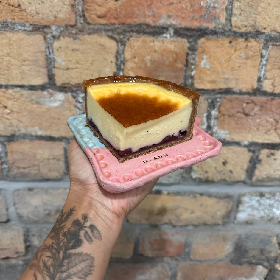 Apple and Blackberry and Vanilla Custard Parisien Flan