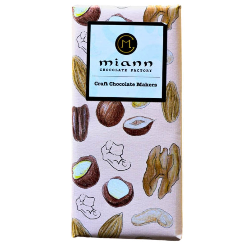 Fiji Cacao & Hazelnut Gianduja Chocolate Bar - MiannChocolateFactory