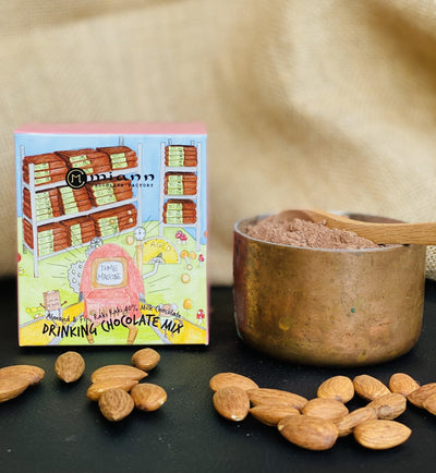 Hot Chocolate - Scorched Almond & Fiji Raki Raki Milk Chocolate Hot Chocolate - MiannChocolateFactory